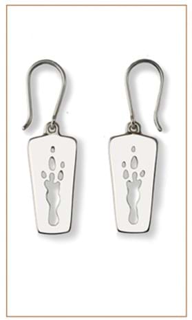 Bandicoot earrings: Bushprints Jewellery