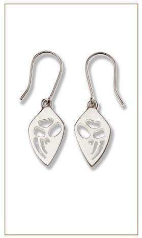 Echidna footprint earrings: Bushprints