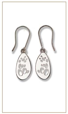 Possum earrings by Bushprints Jewellery