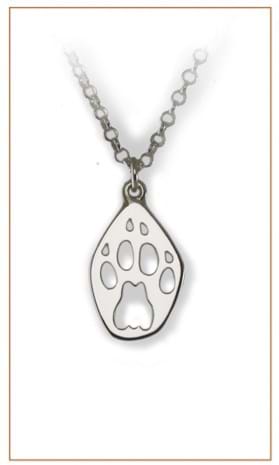 Cheetah foot necklace by Bushprints