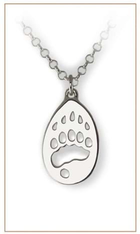 Grizzly Bear foot necklace by Bushprints