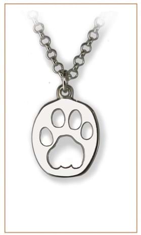 Lion track necklace by Bushprints
