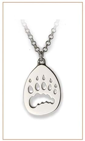 Polar Bear print necklace by Bushprints