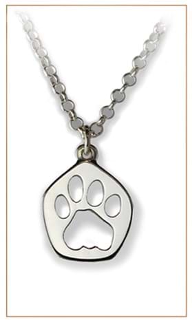 Tiger footprint necklace: Bushprints