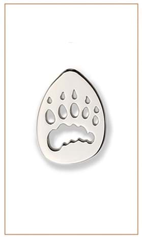 Polar Bear print fashion pin-Bushprints