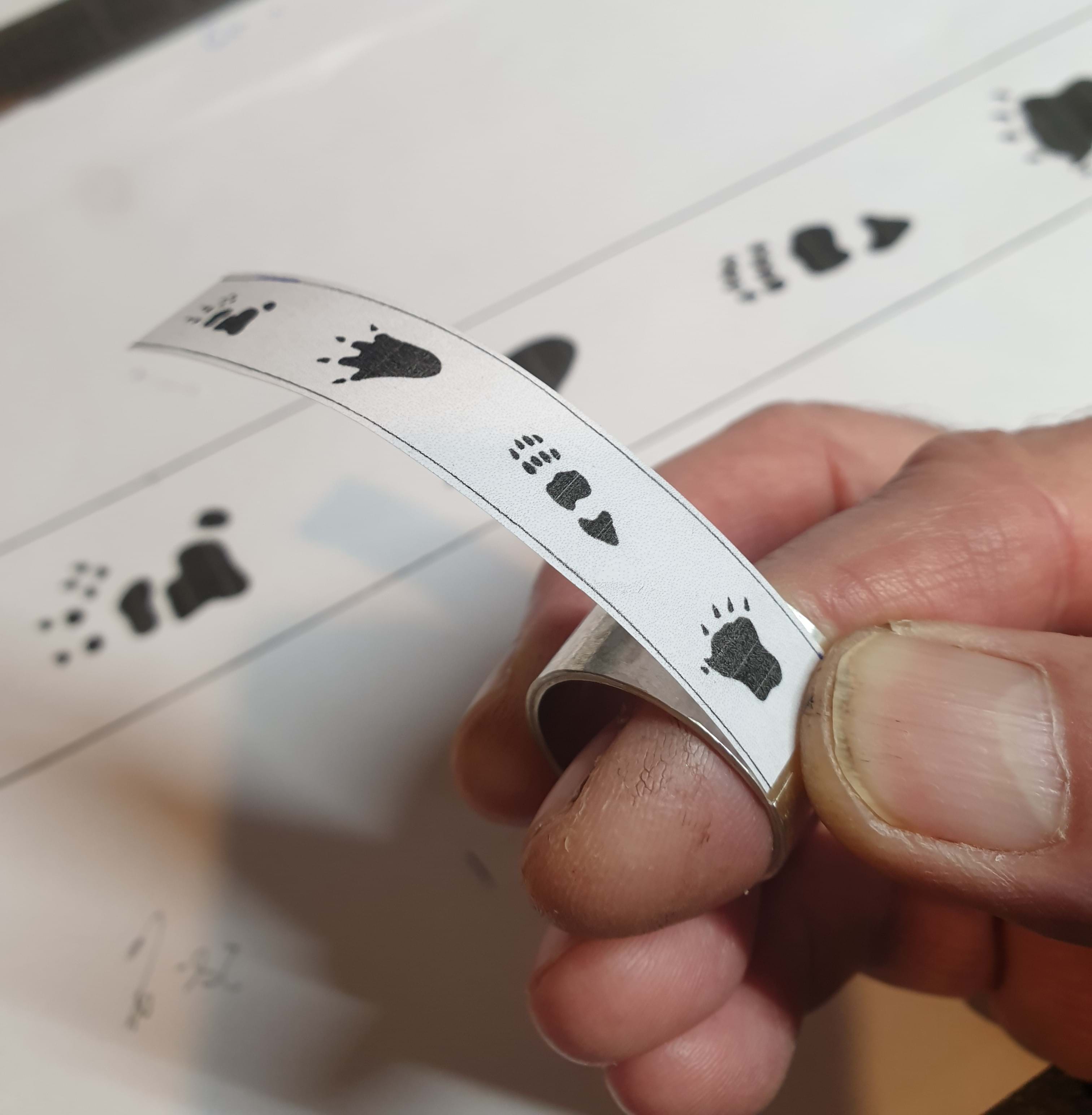 wildlife print ring jewellery