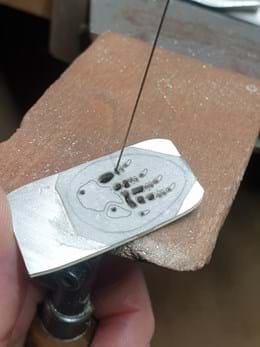 komodo dragon footprint jewellery