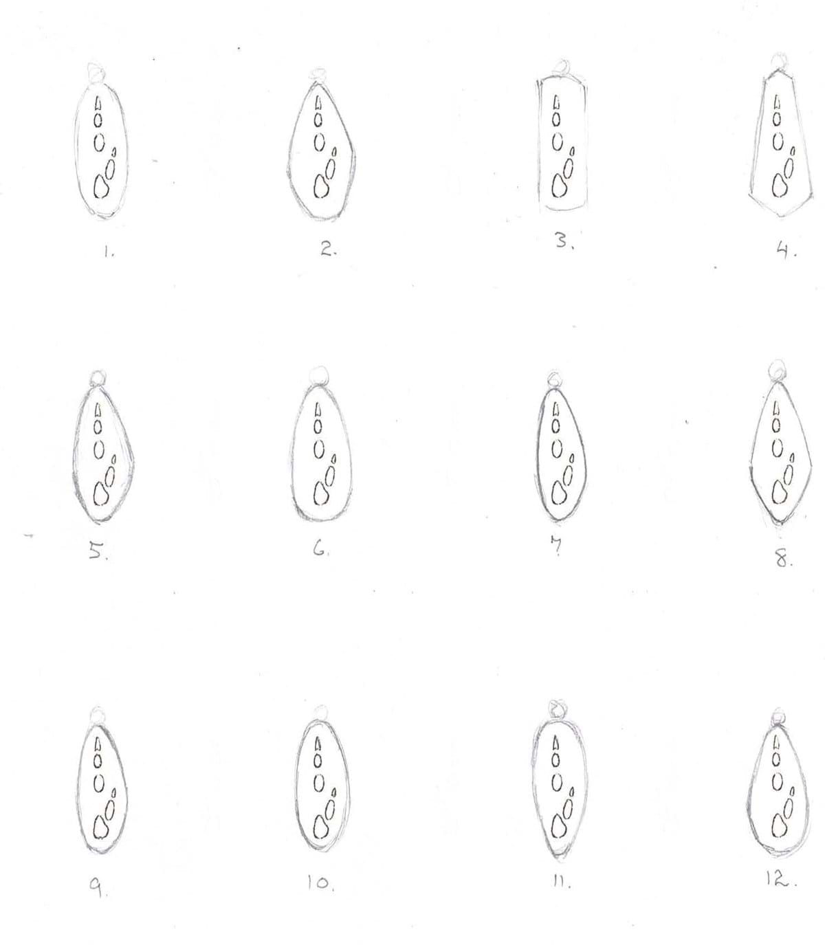 Wildlife inspired jewellery - Bettong print