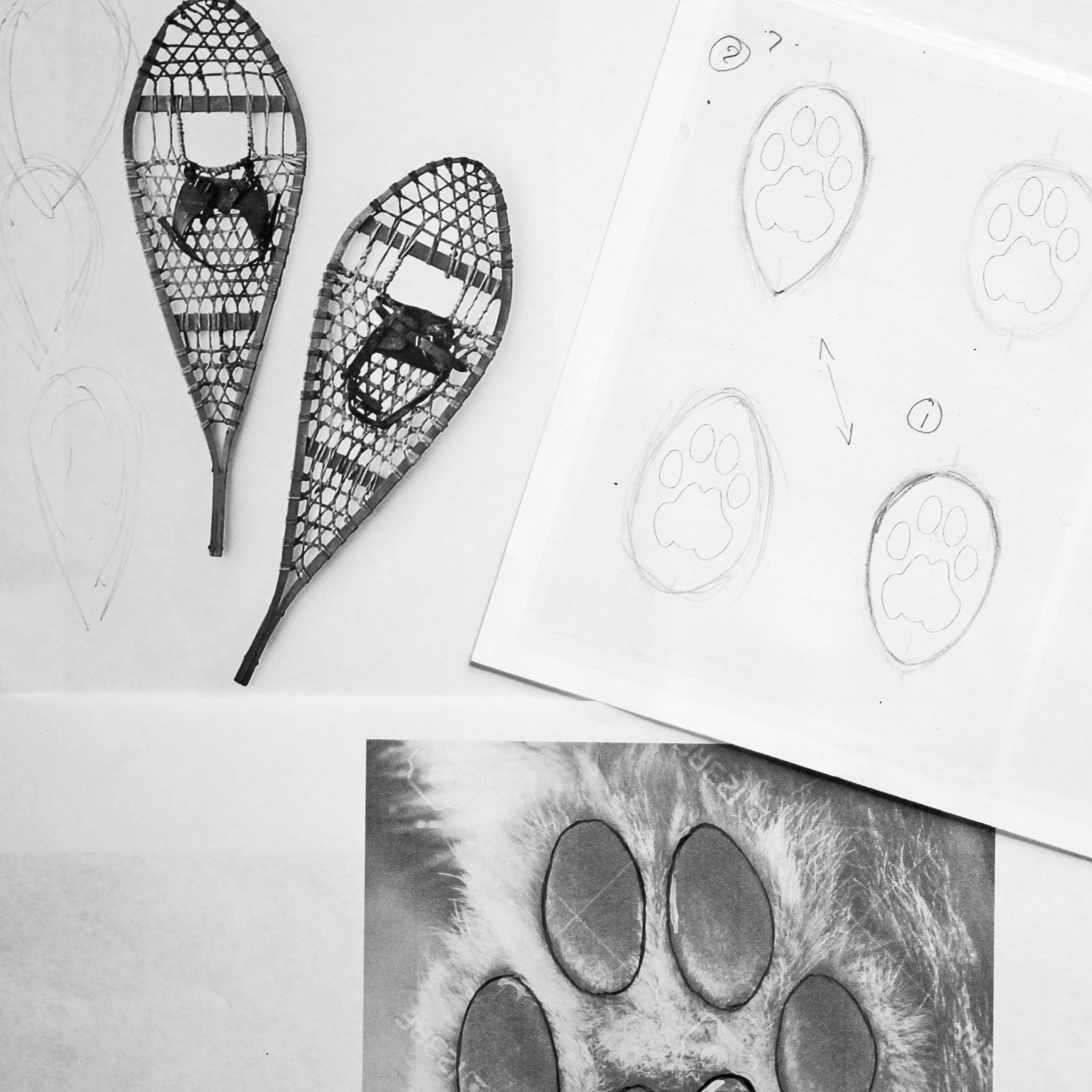 snow leopard print design