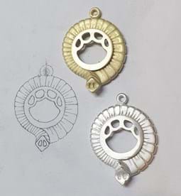 African elephant inspired jewellery