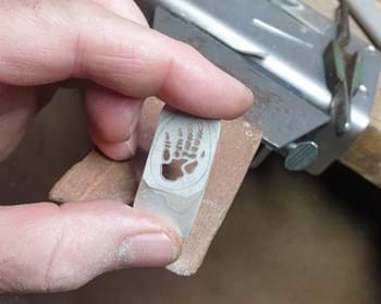 komodo dragon footprint jewellery